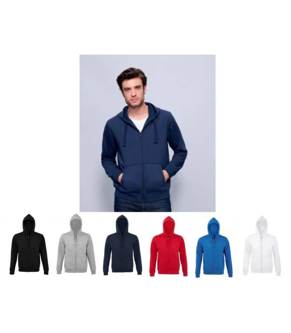 03105 Sol's Spike Full Zip Hooded Sweatshirt